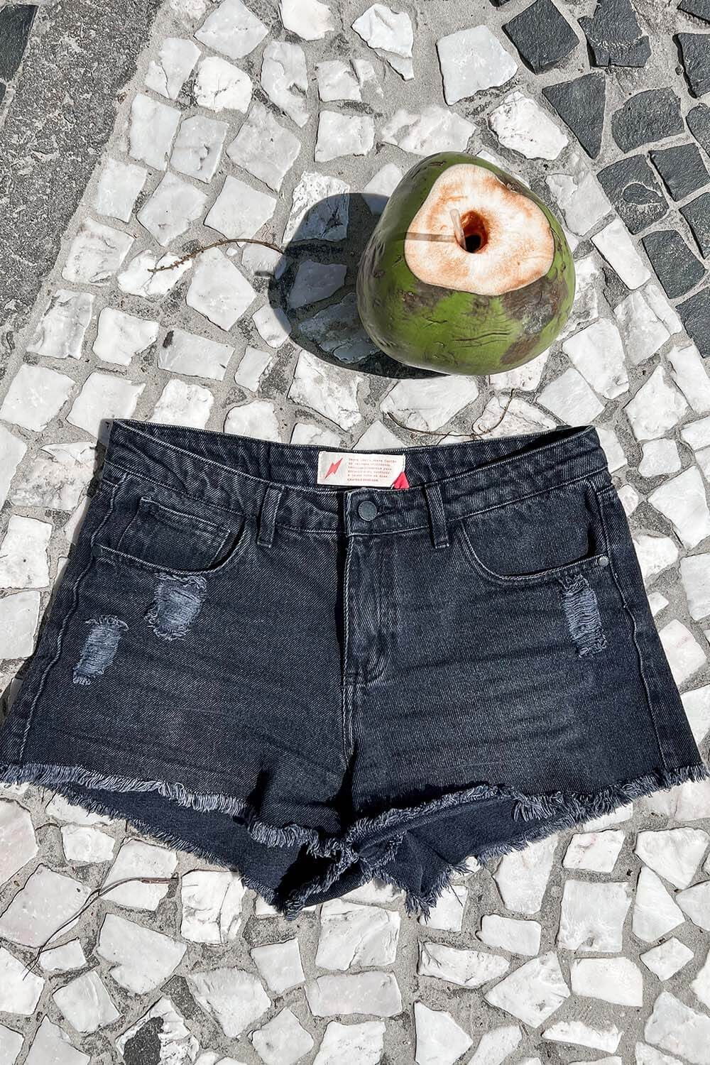 Shorts Cantão Jeans Black Rocker